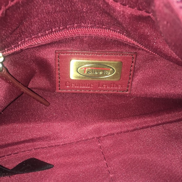 Ruby red 100% leather purse by Talbots - Picture 8 of 11